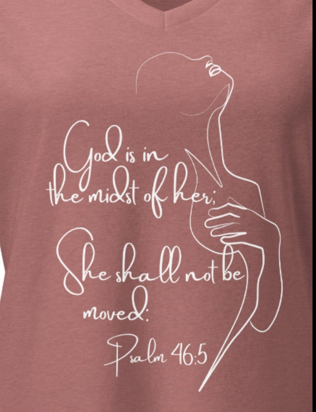 God is within! Women’s relaxed v-neck t-shirt