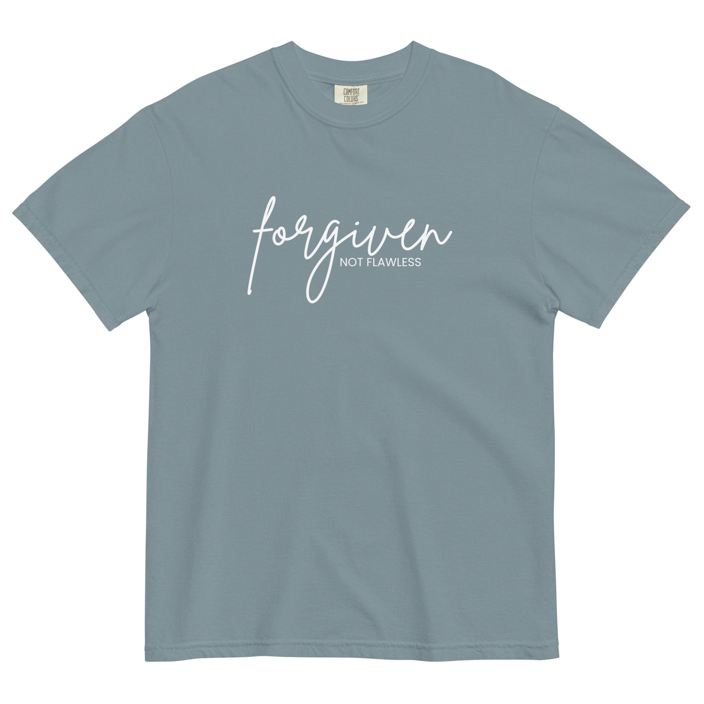 Forgiven not Flawless Unisex garment-dyed heavyweight t-shirt