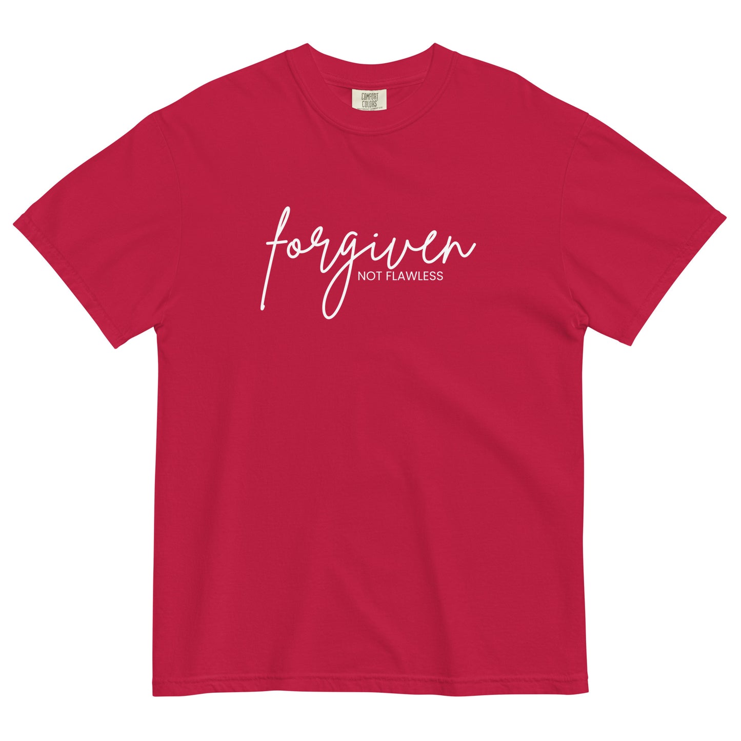 Forgiven not Flawless Unisex garment-dyed heavyweight t-shirt