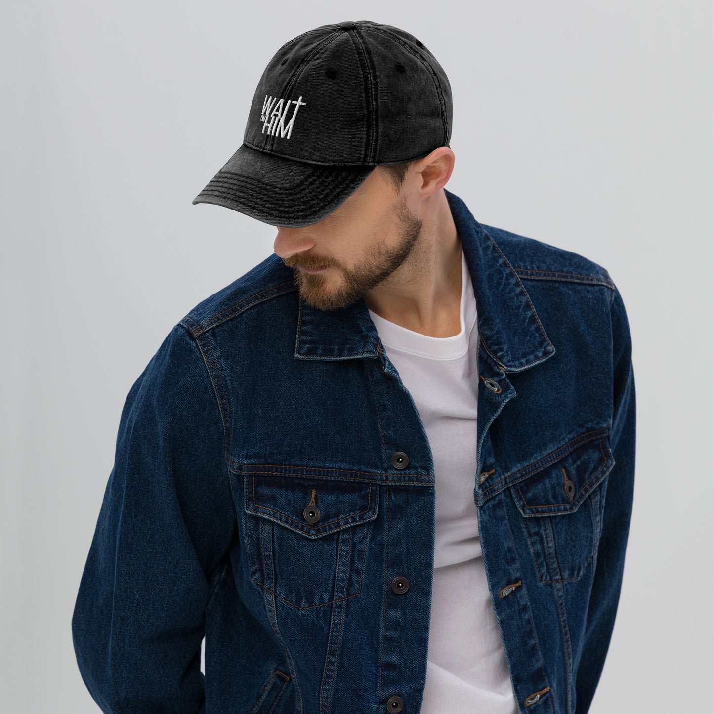 Wait on HIM Vintage Cotton Twill Cap