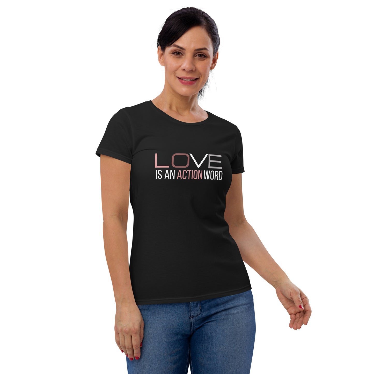 "Love is Action" Women's short sleeve t-shirt