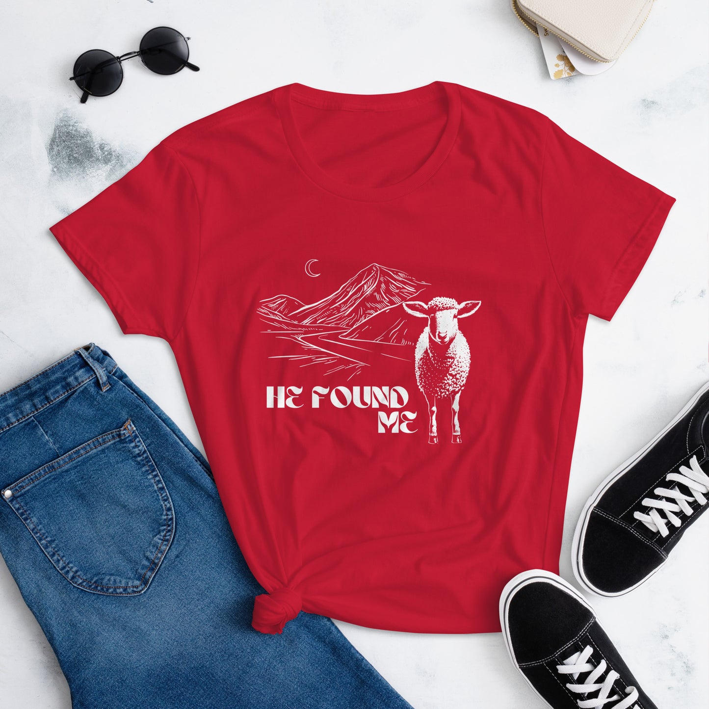 He Found Me! Women's short sleeve t-shirt