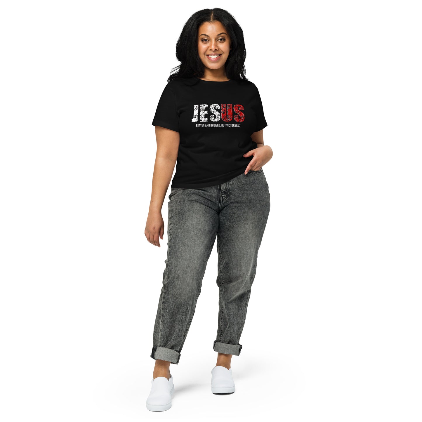 "Jesus Tee" Women’s high-waisted t-shirt