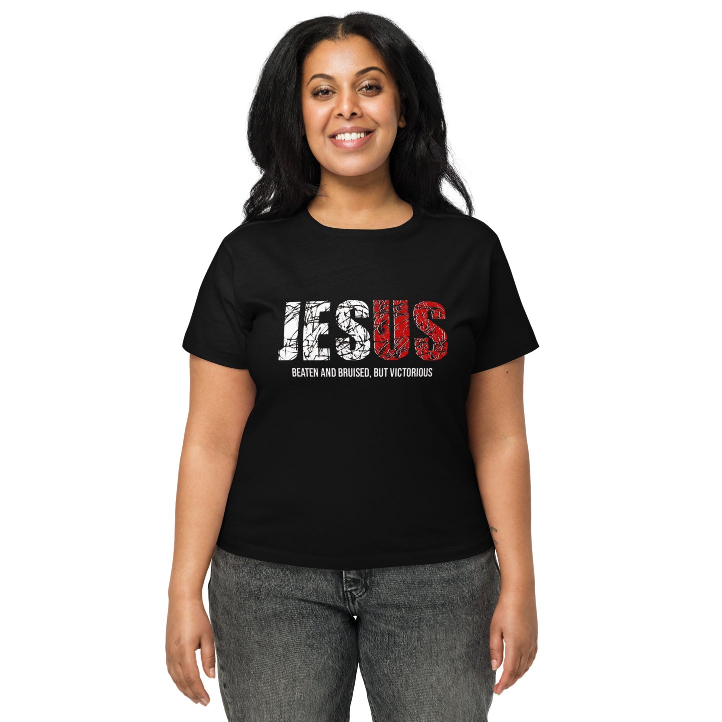 "Jesus Tee" Women’s high-waisted t-shirt