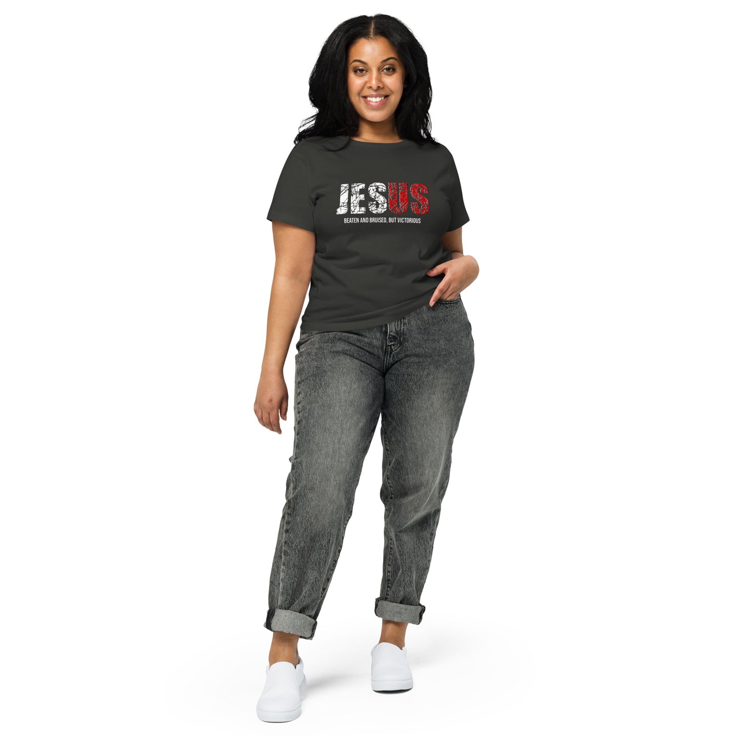 "Jesus Tee" Women’s high-waisted t-shirt