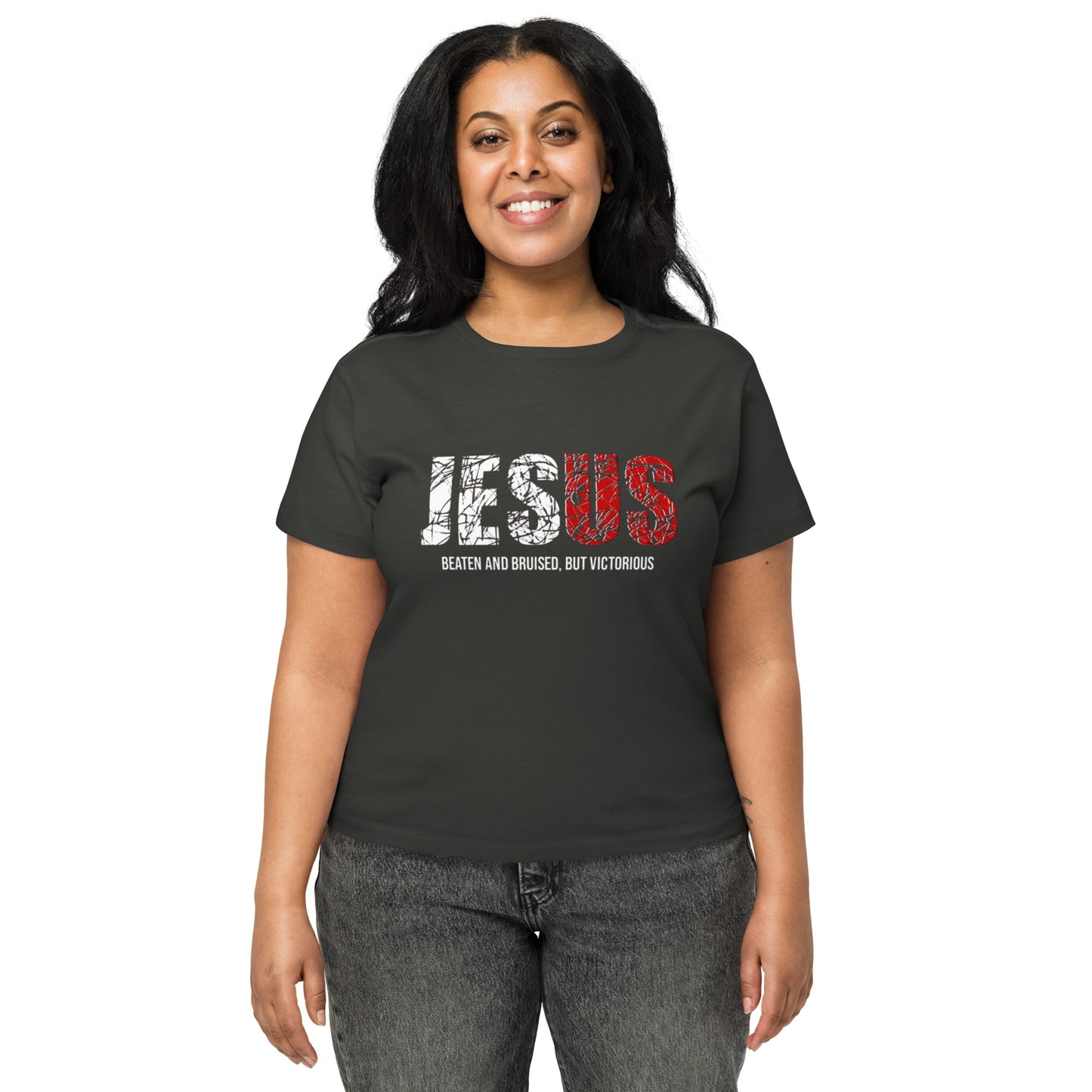 "Jesus Tee" Women’s high-waisted t-shirt