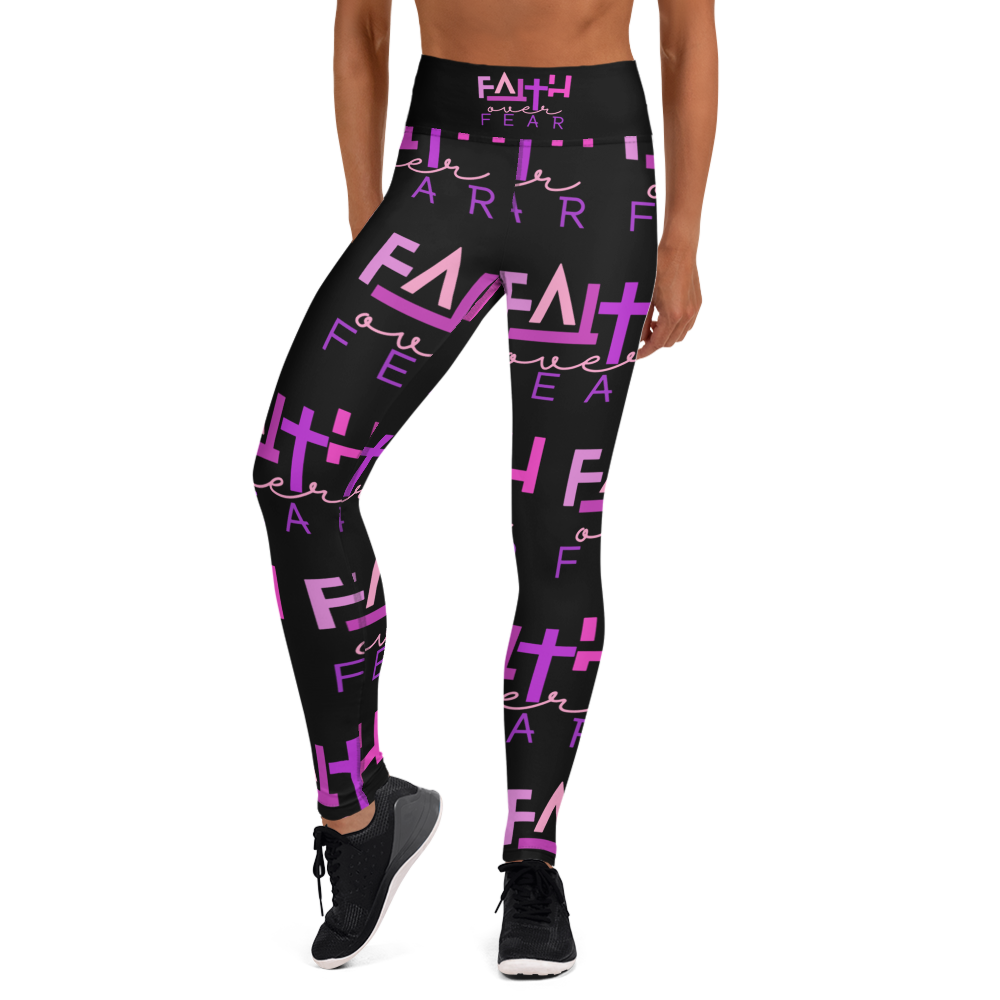 Faith over Fear Yoga Leggings