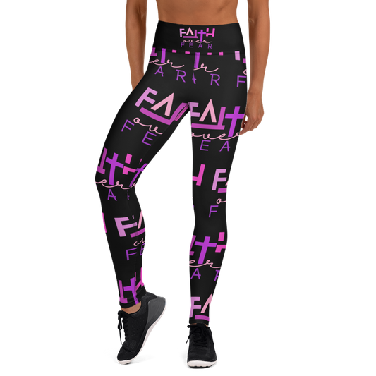 Faith over Fear Yoga Leggings