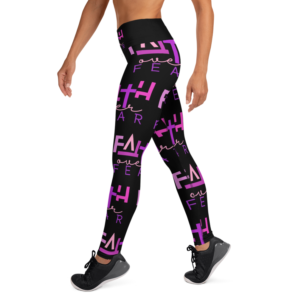 Faith over Fear Yoga Leggings