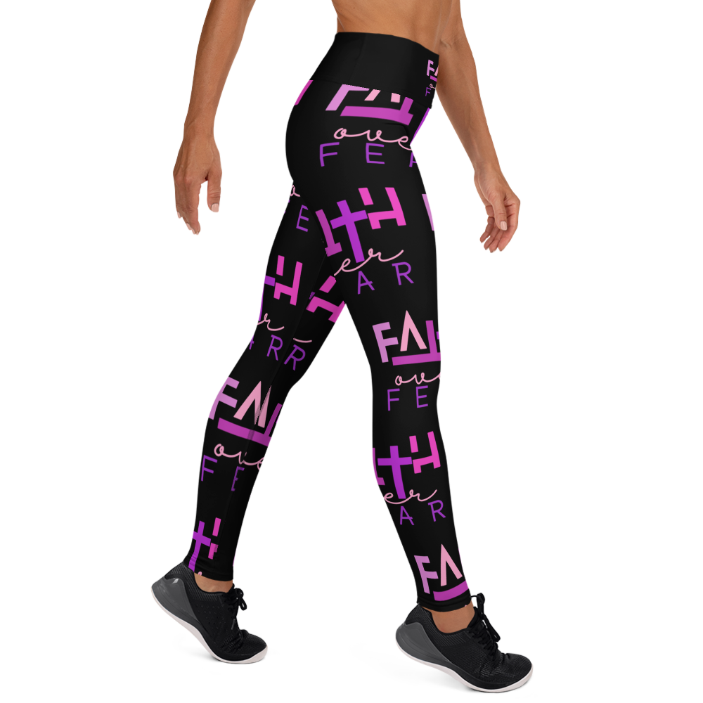 Faith over Fear Yoga Leggings