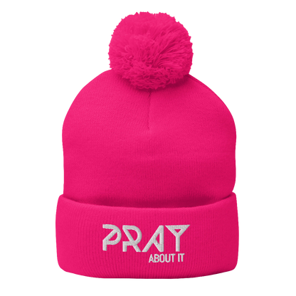 Pray About It Pom-Pom Beanie