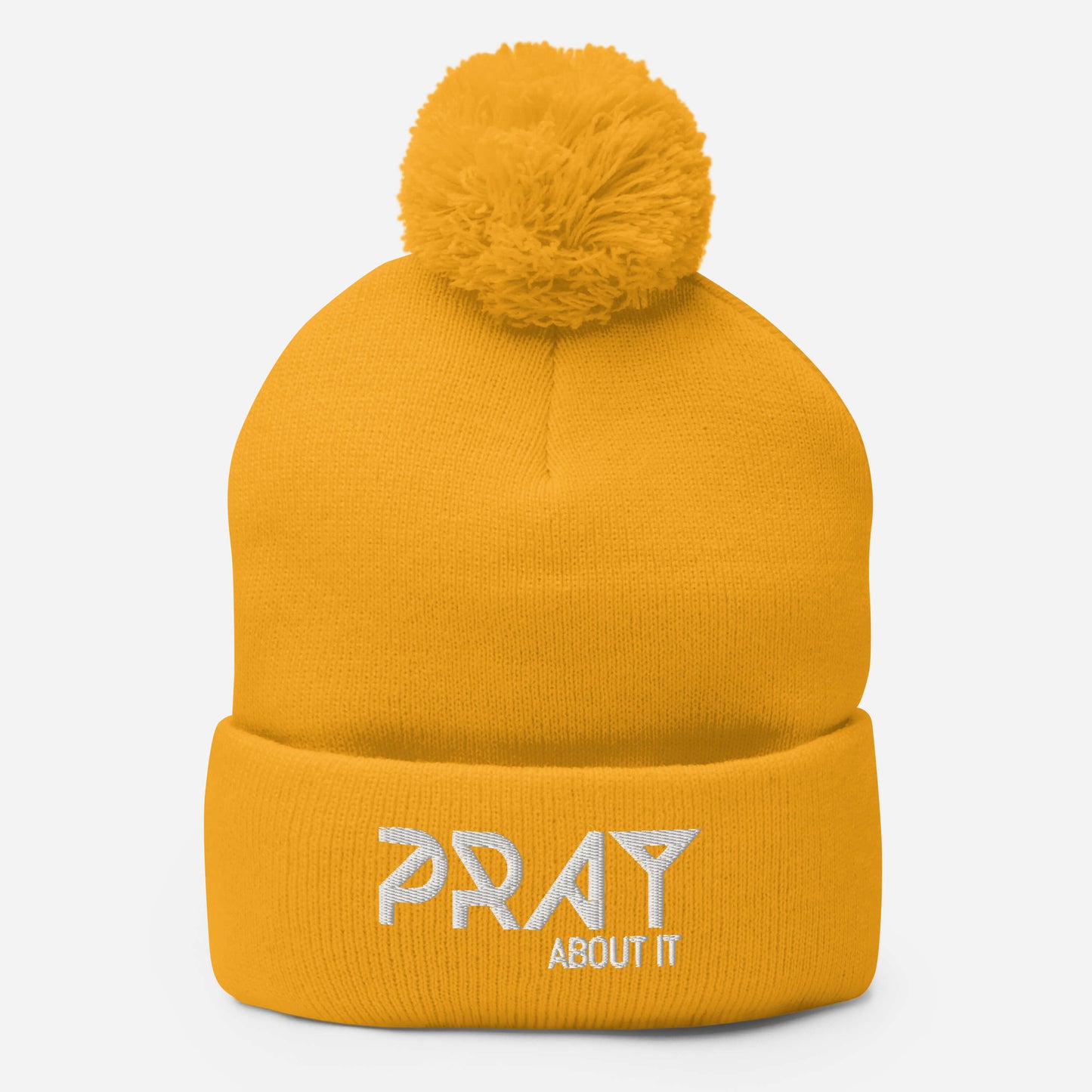 Pray About It Pom-Pom Beanie