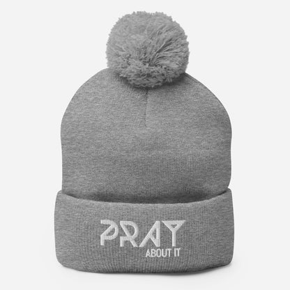 Pray About It Pom-Pom Beanie