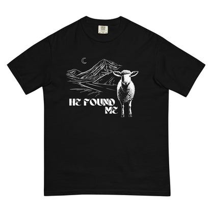 He Found Me Unisex garment-dyed heavyweight t-shirt