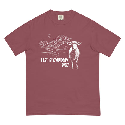 He Found Me Unisex garment-dyed heavyweight t-shirt