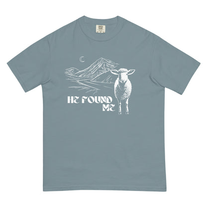 He Found Me Unisex garment-dyed heavyweight t-shirt