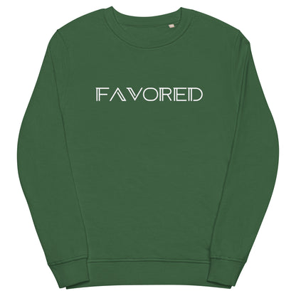 "Favored" Unisex organic sweatshirt