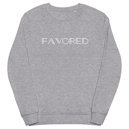"Favored" Unisex organic sweatshirt