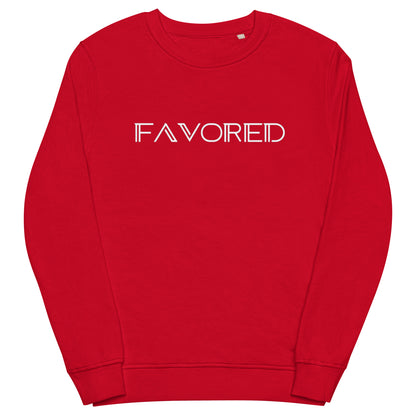 "Favored" Unisex organic sweatshirt