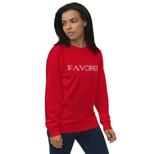 "Favored" Unisex organic sweatshirt
