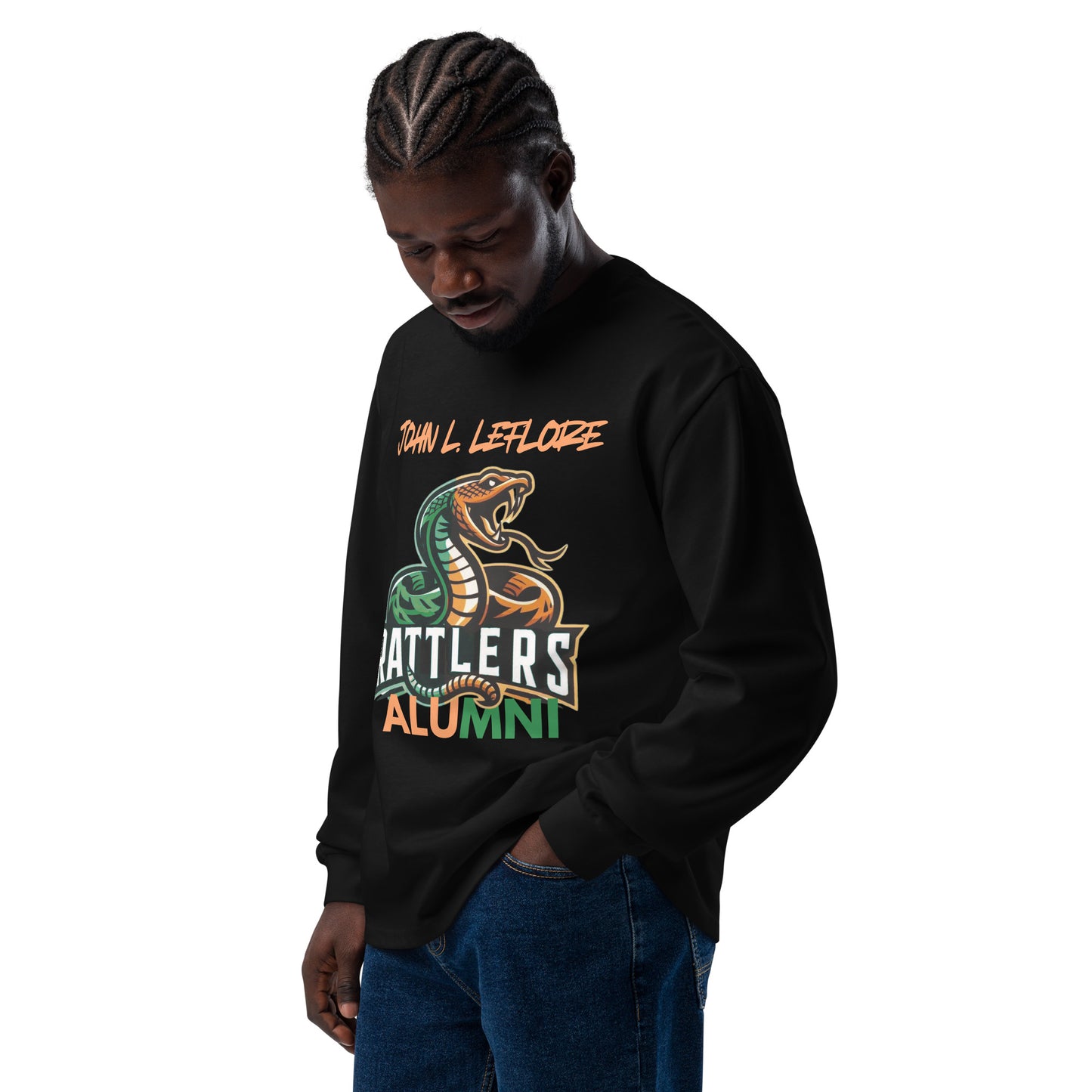 LEFLORE ALUMNI Premium heavyweight long sleeve shirt