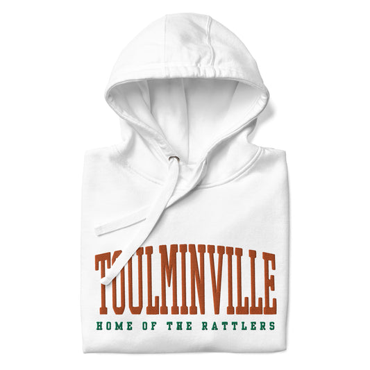 TOULMINVILLE Embroidered Unisex Hoodie