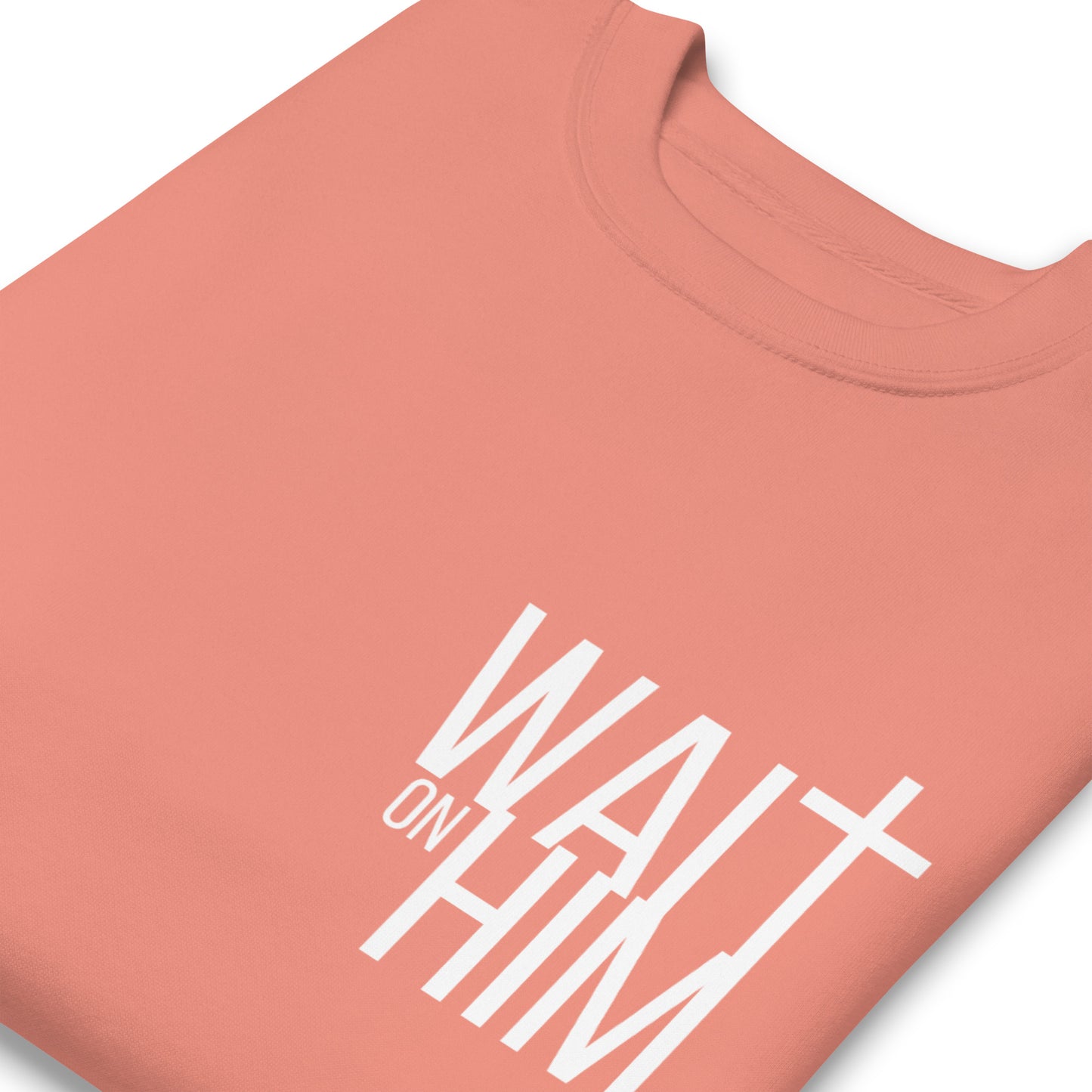 WAIT ON HIM Unisex Premium Sweatshirt