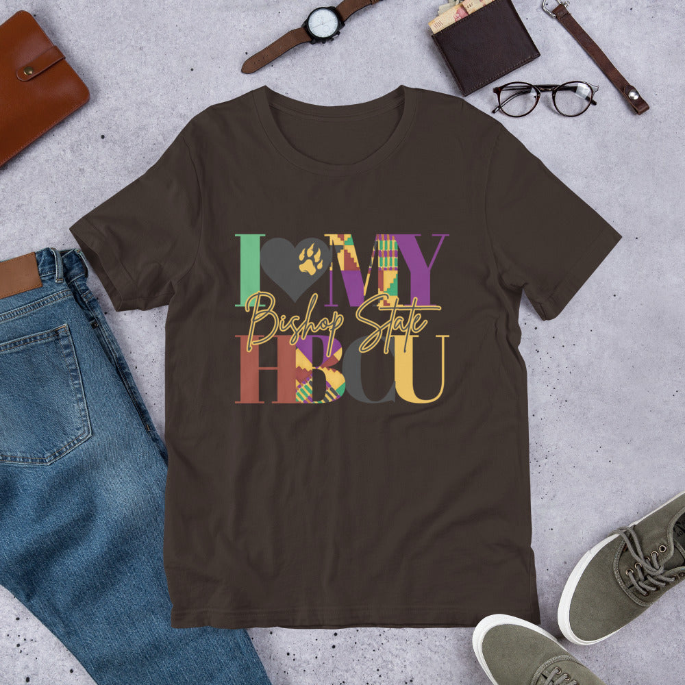 I LOVE MY HBCU: BISHOP STATE Unisex t-shirt