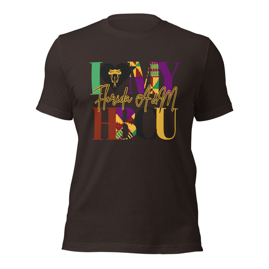 I LOVE MY HBCU: FLORIDA A&M Unisex t-shirt