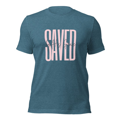 Saved by His Grace Unisex t-shirt