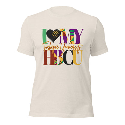 I LOVE MY HBCU: TUSKEGEE UNIVERSITY Unisex t-shirt