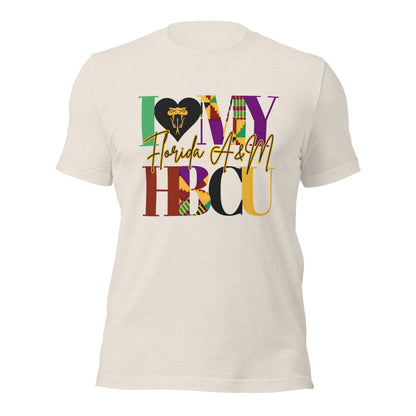 I LOVE MY HBCU: FLORIDA A&M Unisex t-shirt