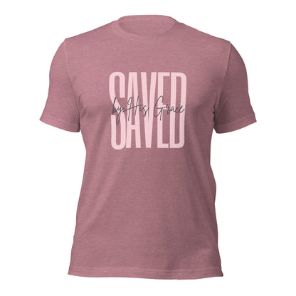 Saved by His Grace Unisex t-shirt