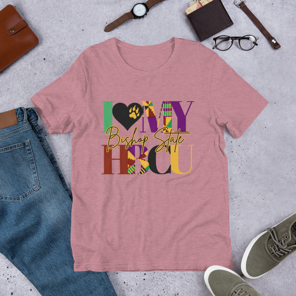 I LOVE MY HBCU: BISHOP STATE Unisex t-shirt