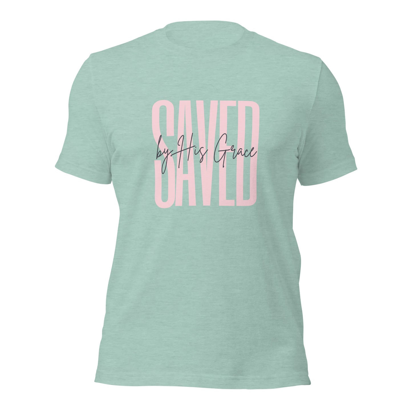 Saved by His Grace Unisex t-shirt