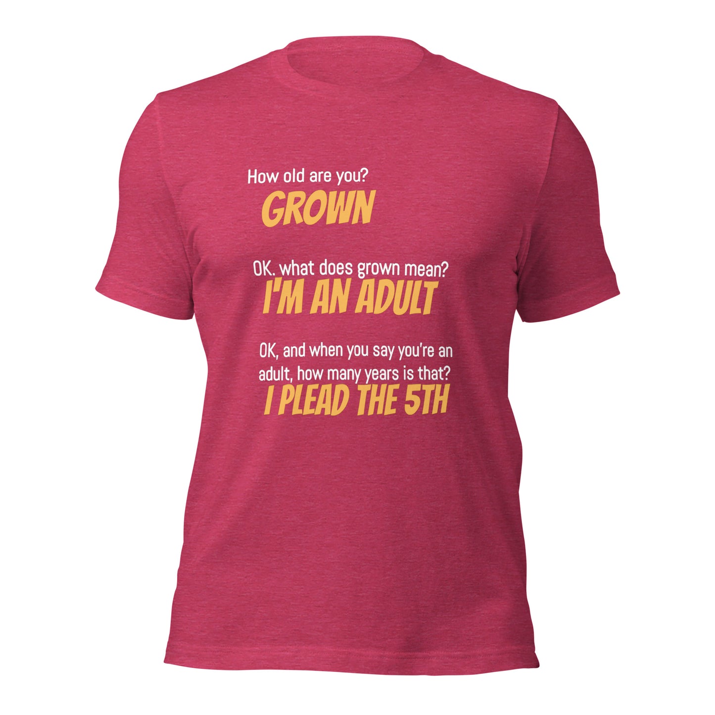 "I'm An Adult" Unisex t-shirt