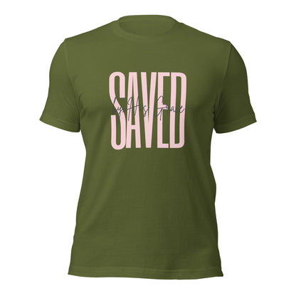 Saved by His Grace Unisex t-shirt