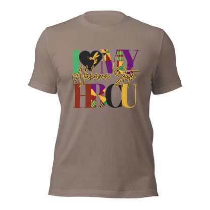 I LOVE MY HBCU: ALABAMA STATE Unisex t-shirt