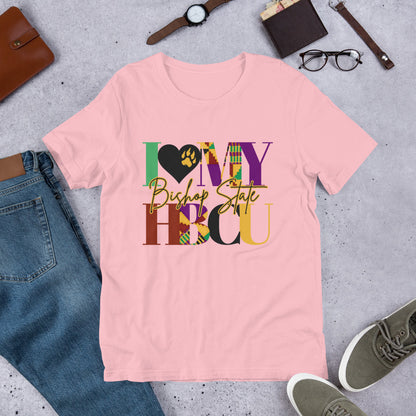 I LOVE MY HBCU: BISHOP STATE Unisex t-shirt