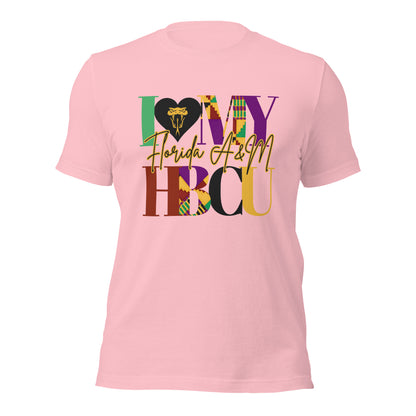 I LOVE MY HBCU: FLORIDA A&M Unisex t-shirt