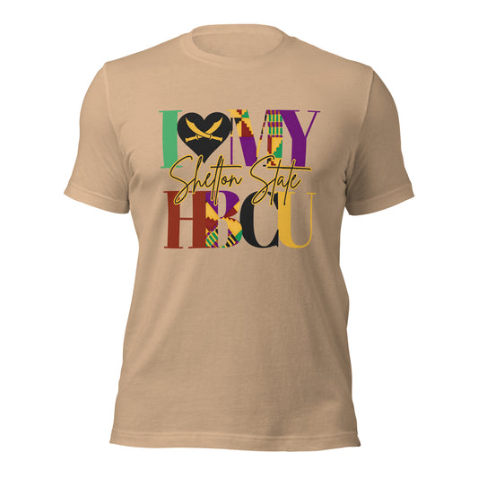 I LOVE MY HBCU: SHELTON STATE Unisex t-shirt