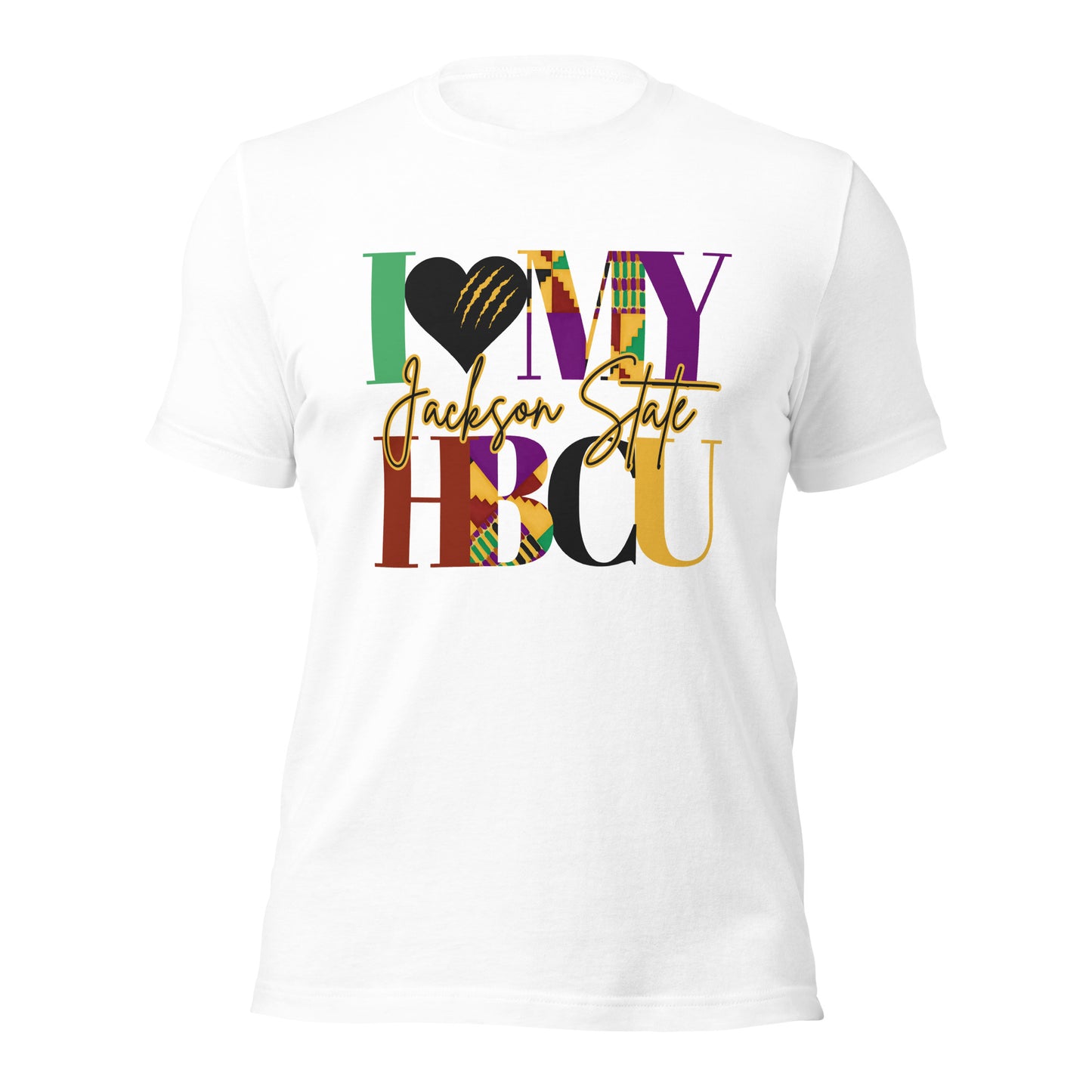 I LOVE MY HBCU: JACKSON STATE Unisex t-shirt