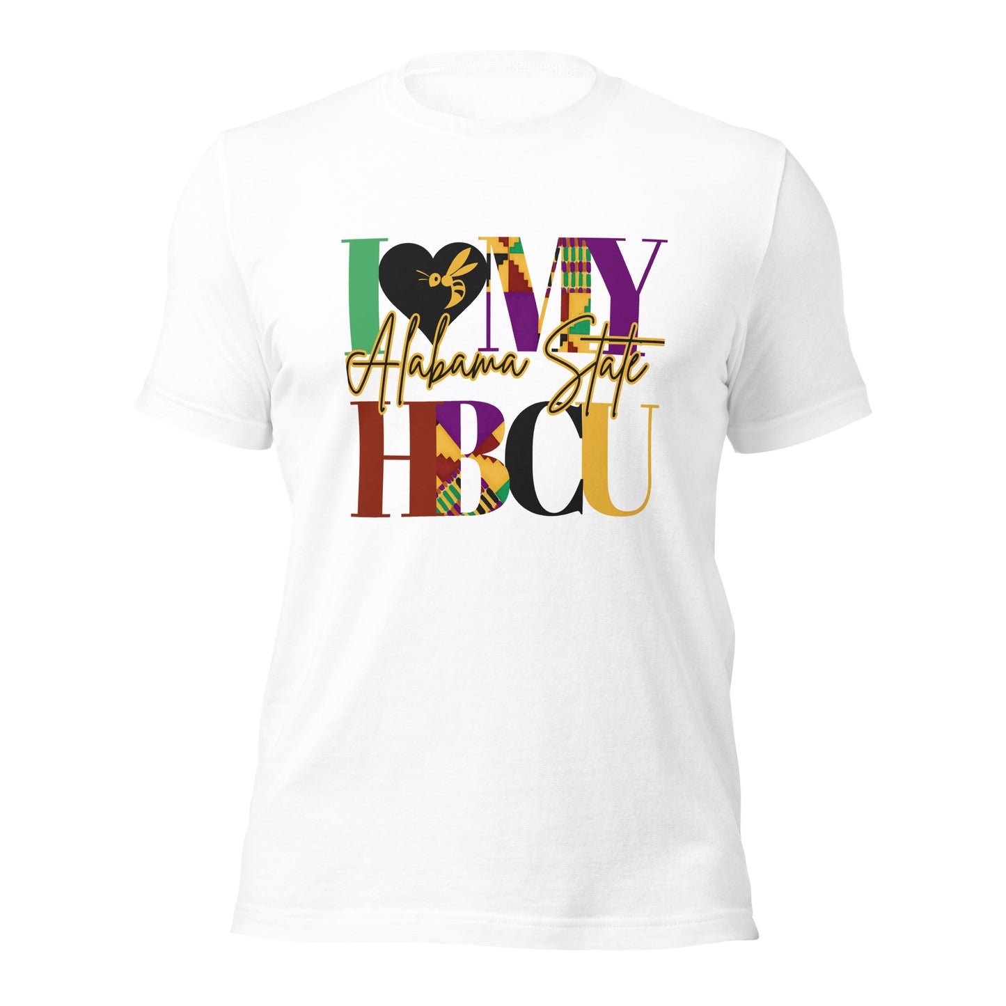 I LOVE MY HBCU: ALABAMA STATE Unisex t-shirt