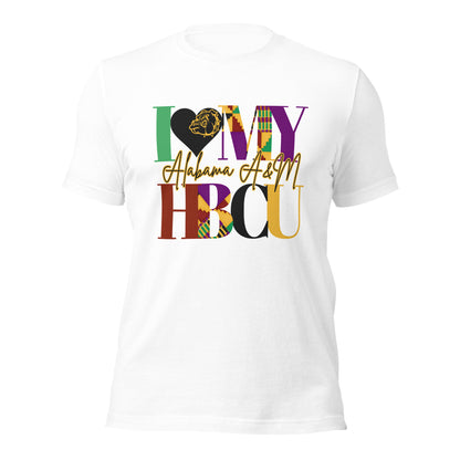 I LOVE MY HBCU: ALABAMA A&M Unisex t-shirt