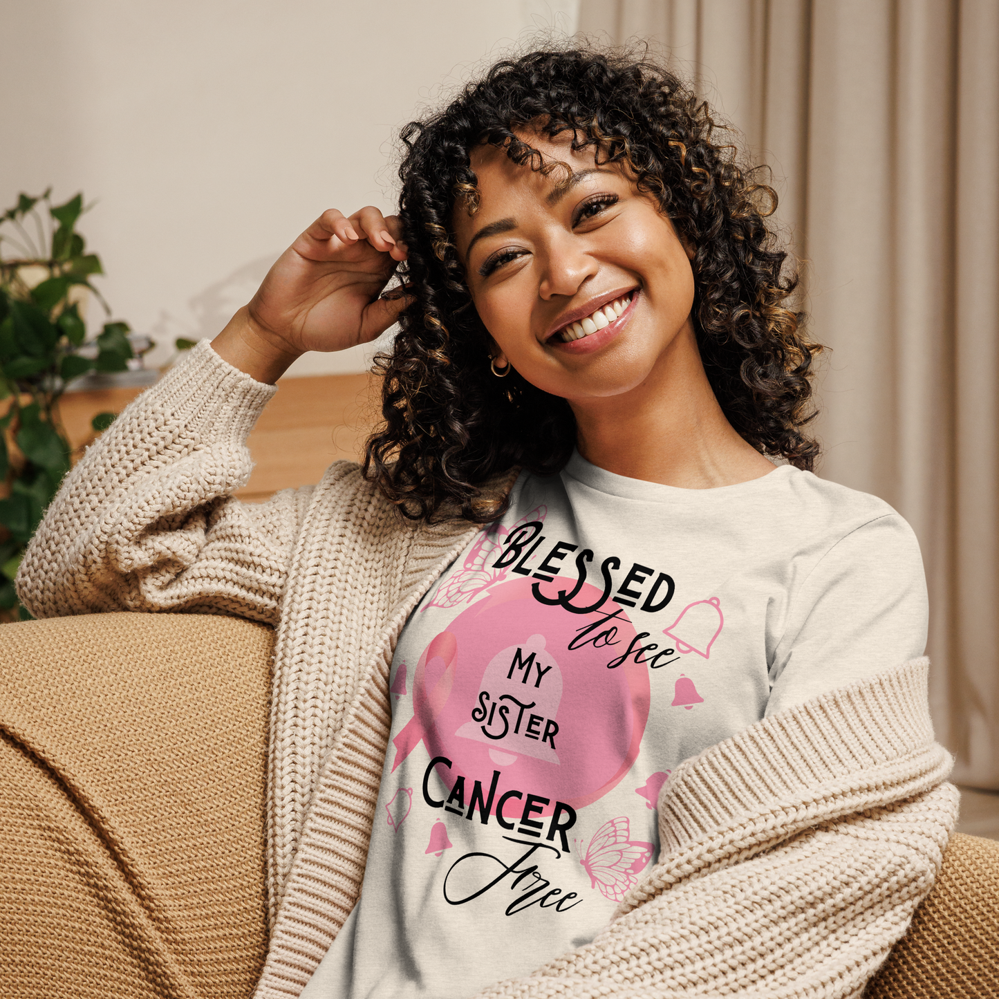 Sister Cancer Free Women's Relaxed T-Shirt