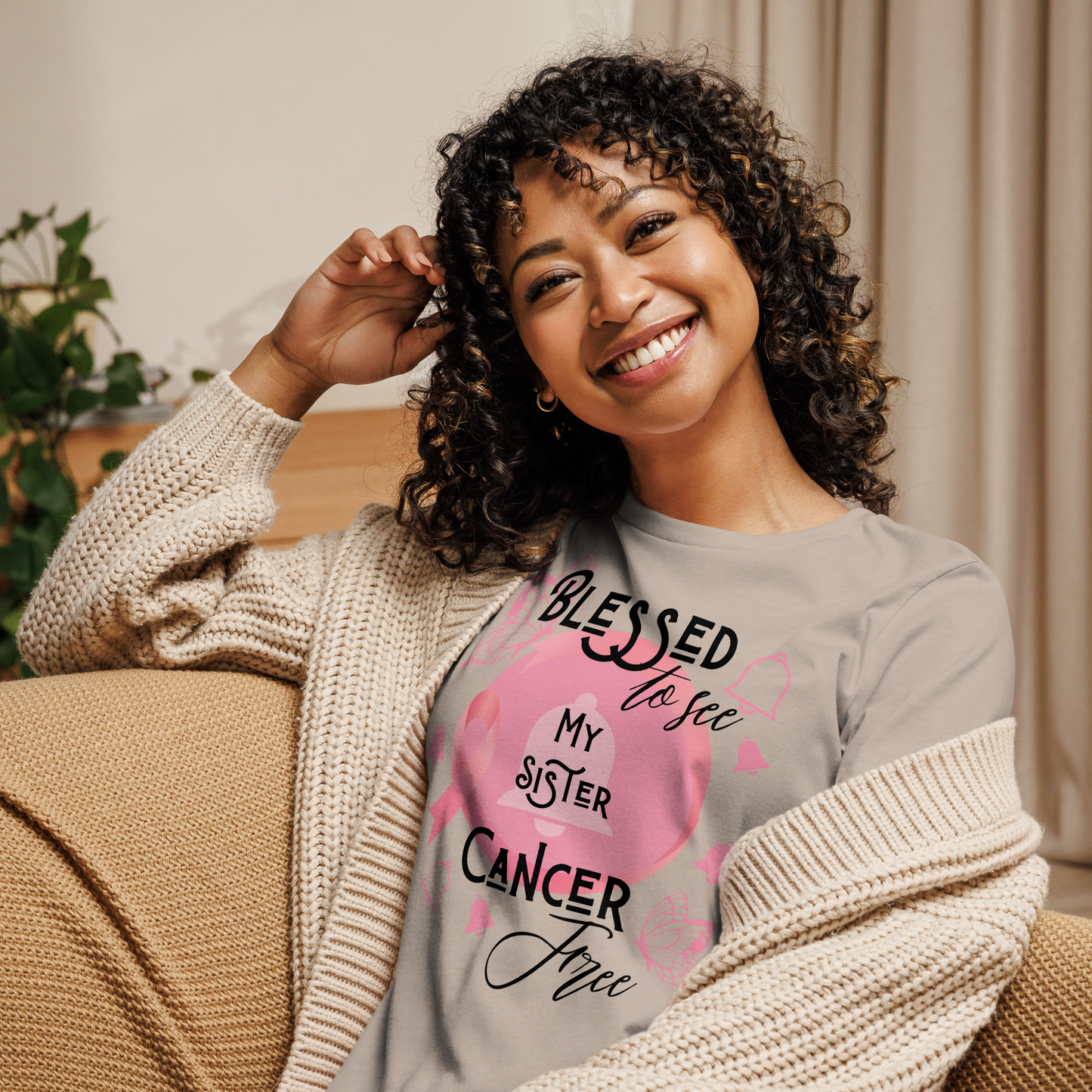 Sister Cancer Free Women's Relaxed T-Shirt