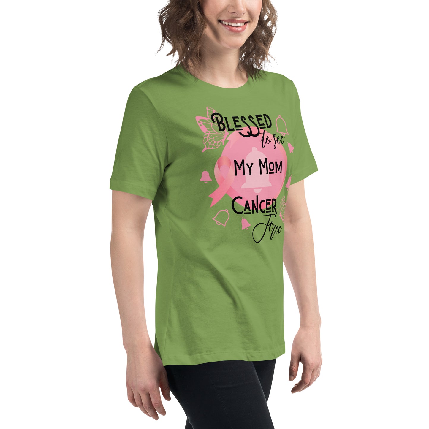 Mom Cancer Free Mom Women's Relaxed T-Shirt